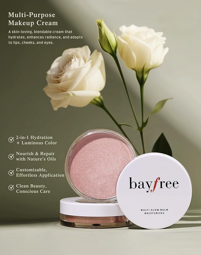 Multi Glow Balm, Cream Blush for Cheeks, Blush Balm Face Makeup, Radiant Finish, Hydrating, Creamy, Lightweight & Blendable Color, Face Makeup, 0.63 Oz