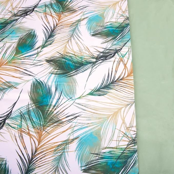 ForPro Professional Collection Designer Microfiber 3-Piece Massage Sheet Set, Green Whisp with Sage, Ultra-Light, Stain, and Wrinkle-Resistant Includes Flat and Fitted Sheet and Face Rest Cover