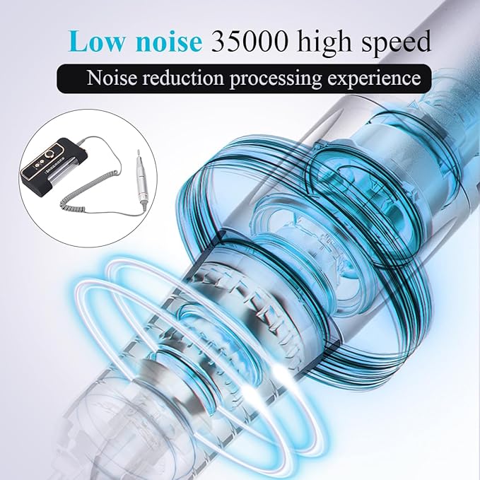 Rechargeable 35000rpm electric nail drill