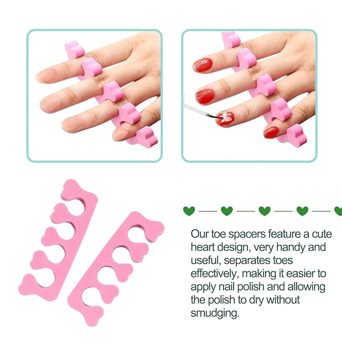 Quacc 12pcs Sponge Toe Separators