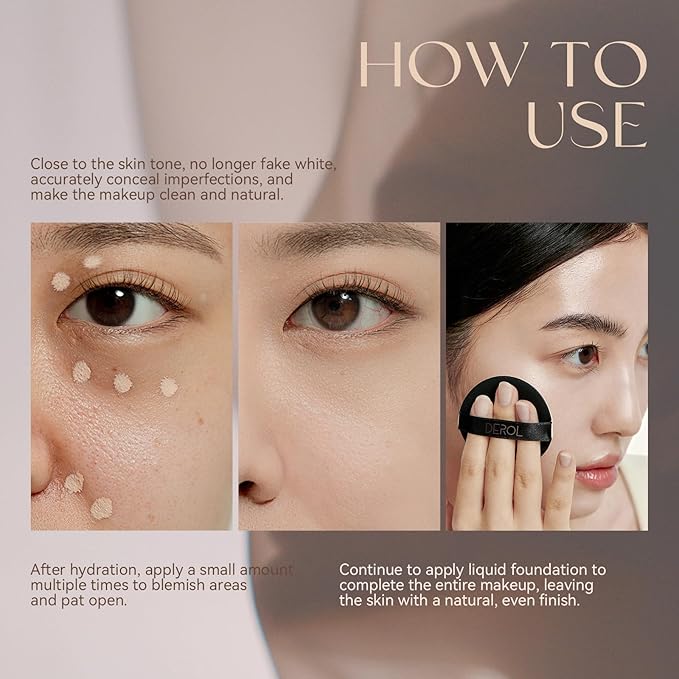 Matte Liquid Foundation Makeup,24 HR Oil Control Concealer (06#, ) 31g