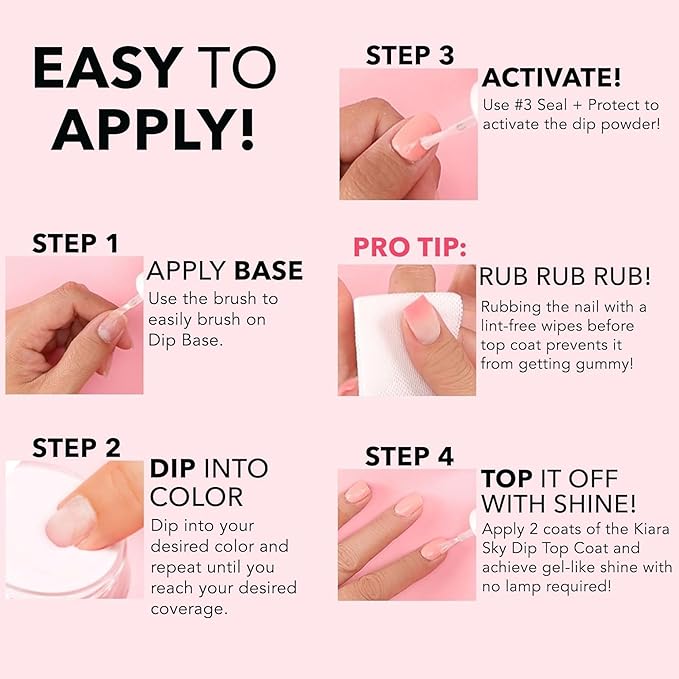 Kiara Sky Nail Dipping Powder Dip Essentials 2 oz (CLEAR)