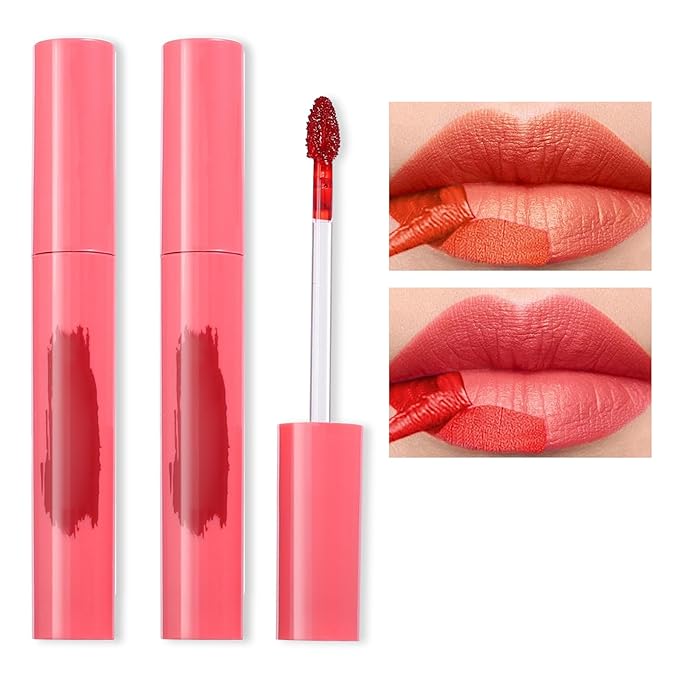 Inyzy 2 Colors Peel Off Matte Lip Tint, Lasting