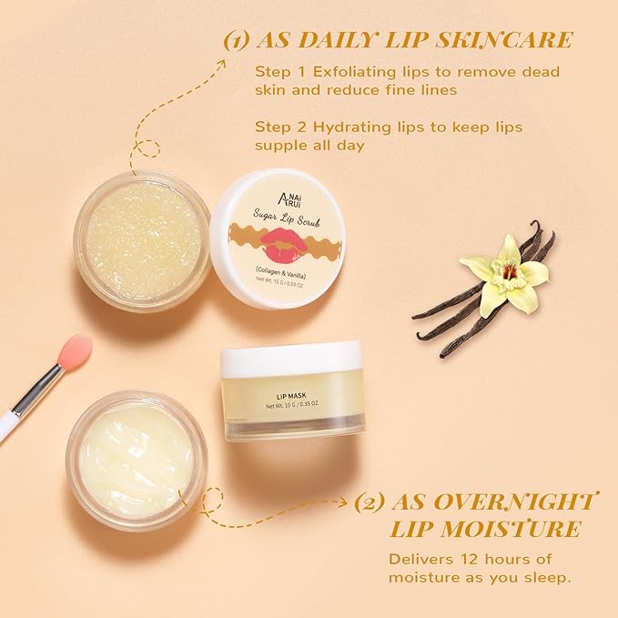 ANAI RUI Lip Mask and Scrub Vanilla
