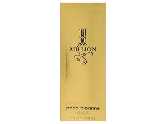 Paco Rabanne 1 Million Fragrance For Men - Fresh And Spicy Notes Of Amber, Leather Tangerine Adds A Touch Irresistible Seduction Ideal With Rebellious Charm Edt Spray 6.8 Oz