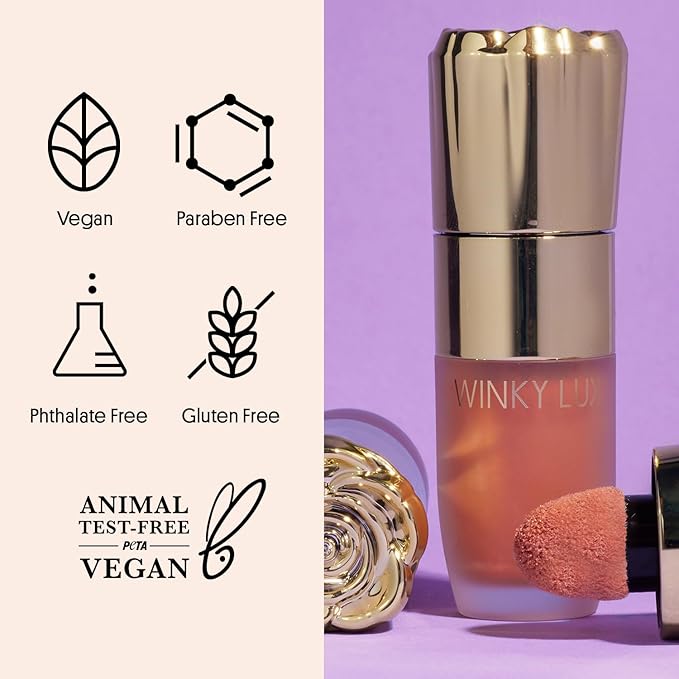 Winky Lux Cheeky Rose Liquid Highlighter, Gel Cream