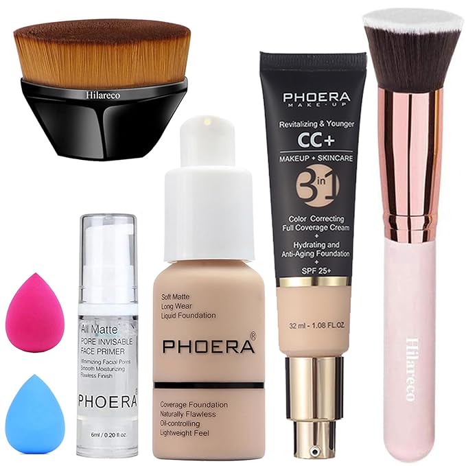 PHOERA Foundation,PHOERA CC Cream Foundation Color Correcting Anti