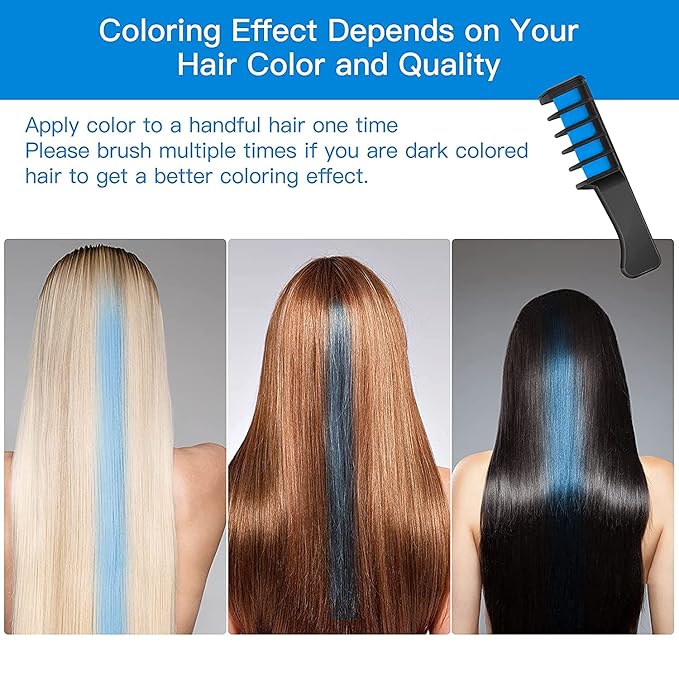 MSDADA Blue and Purple Hair