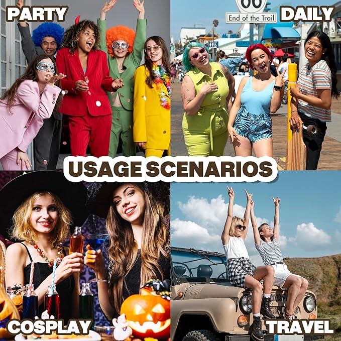 Temporary hair color Brown, Hair