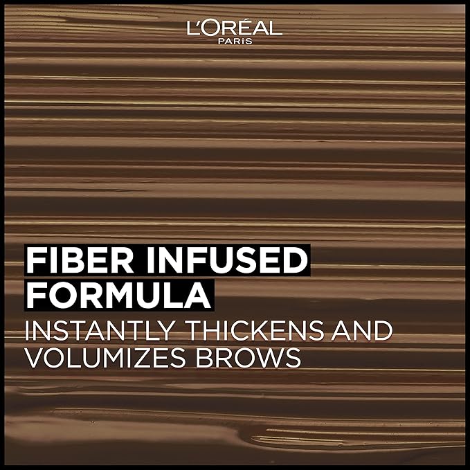 L'Oreal Paris Infallible Volumizing 24H Wear Brow Mascara, Long Lasting Eyebrow Makeup for 2X Fuller Eyebrows, 6R Auburn, 0.13 Fl Oz