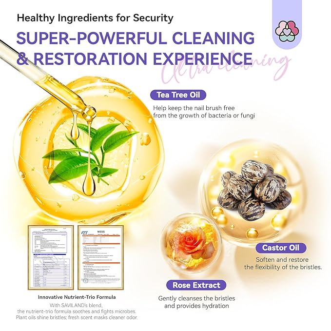 SAVILAND Acrylic Nail Brush Cleaner: