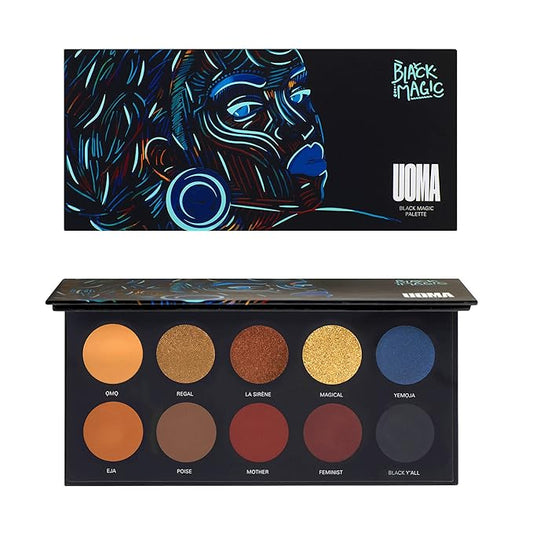 UOMA Beauty Women's Black Magic Color Palette, Poise,