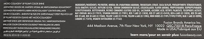 Fusion Beauty Lipfusion Micro Injected Collagen Lip Plump Color Shine, Purrrr, 0.29-Ounce