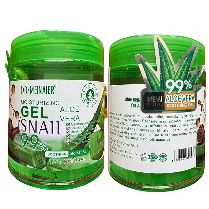 Aloe Vera Gel for Face, Body & Hair, Soothing Aloe Face Moisturizer, Multipurpose Skin Care, Hydrating Aloe Gel, Claming after sunburn 250ml (Aloe Vera)