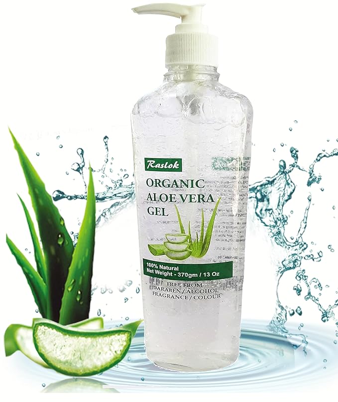 Aloe Vera Gel | Pure & Natural Aloe Gel | For Moisturizing Face Skin & Hair Care | Durable Moisturizing Hydrating Soothing Non-Sticky - 13 oz - 370gm (Natural)