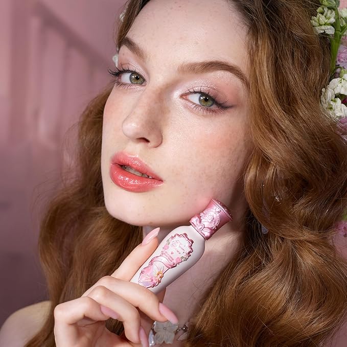 Flower Knows Midsummer Fairytales Lip Gloss-Glowy Moisturizing Coating Lip Lacquer-Hydrating Tinted Lip Oil for Girls&Women-Vegan & Cruelty Free-0.17Fl Oz(G02 Little Flower Fairy)