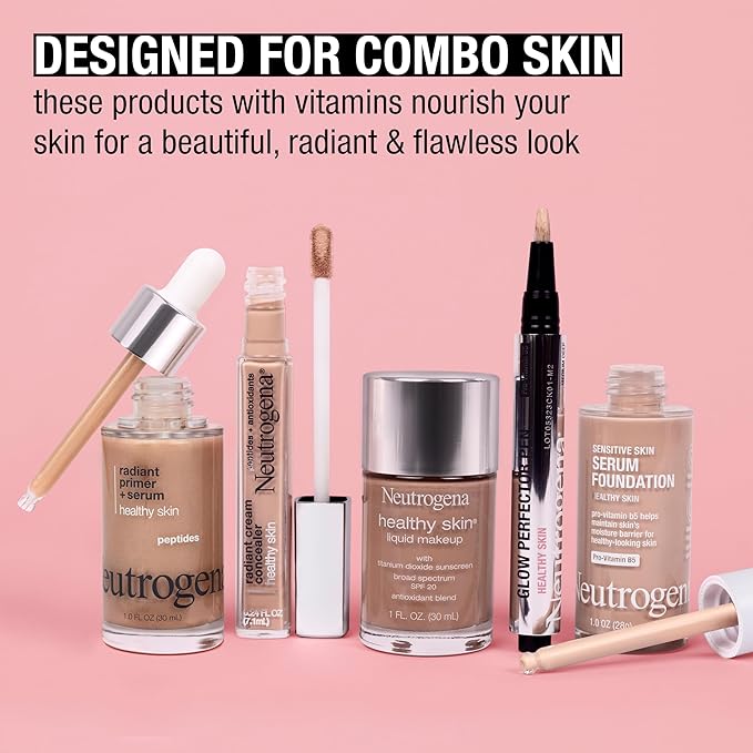 Neutrogena Healthy Skin Glow Perfector Pen, Lightweight Brightening Highlight, Medium, 1 oz