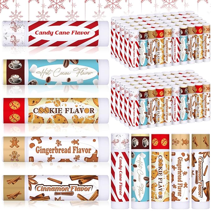 50 Pcs Christmas Lip Balms Gifts Colleagues