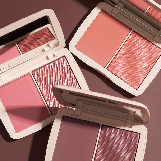 COVER FX Monochromatic Powder Blush Duo - Warm Impact Color