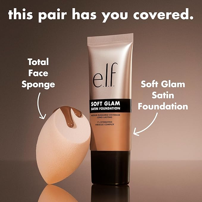 e.l.f. Soft Glam Foundation, Medium Coverage, Long-Lasting & Medium Cool