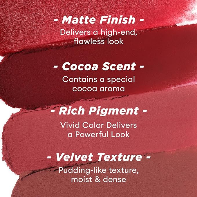 ITY Velvet Matte Finish Lip Stain-Mousse Textured Pudding Pudding