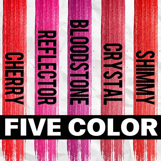 VANERIA Glitter Lip Gloss Shimmer,Matte Liquid Lipstick Rapid Drying,Long Lasting Highly Pigmented Color,Waterproof,Lipgloss Glitter Non-Sticky.cherry(4ml/0.14oz)