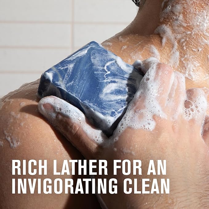 Every Man Jack Cold Plunge Mens Bar Soap - Glacier Bay Scent with notes of Uplifting Mint, Cypress, and Cooling Glacier Clay - Deeply Cleans, Hydrates with Naturally Derived Ingredients - 5oz 2 Pack