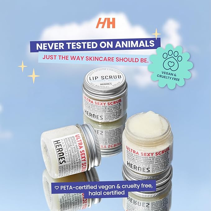 100% Natural Lip Scrub for Soft,