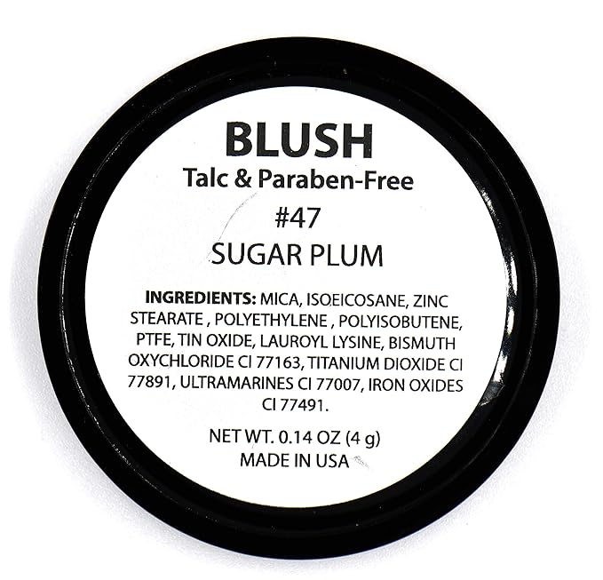 Sugar Plum Deep Red Purple Blush Pressed Cheek Cruelty Free 4 G