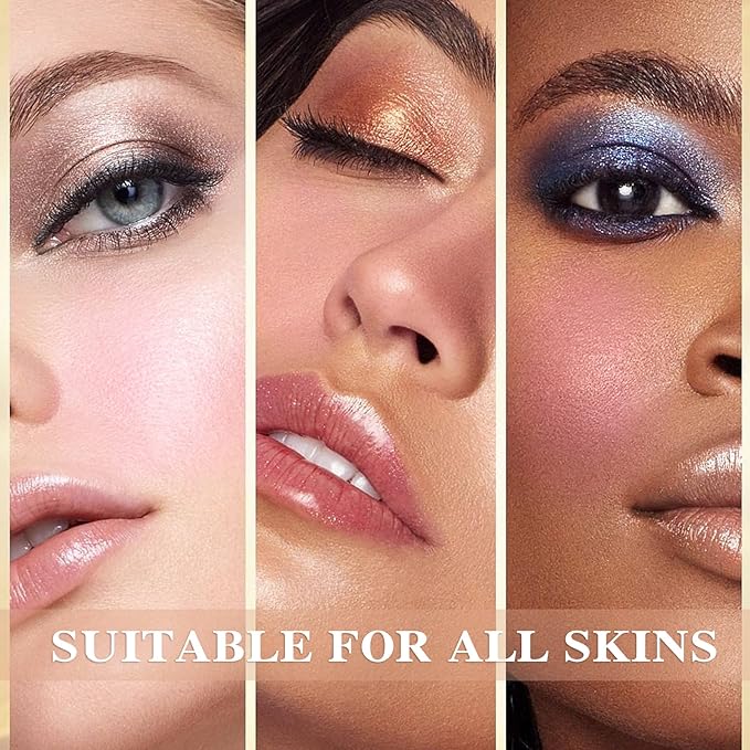 Waterproof Multi Cream Blush Stick with brush,Lightweight,Long-lasting,Easy To Tea Pink)