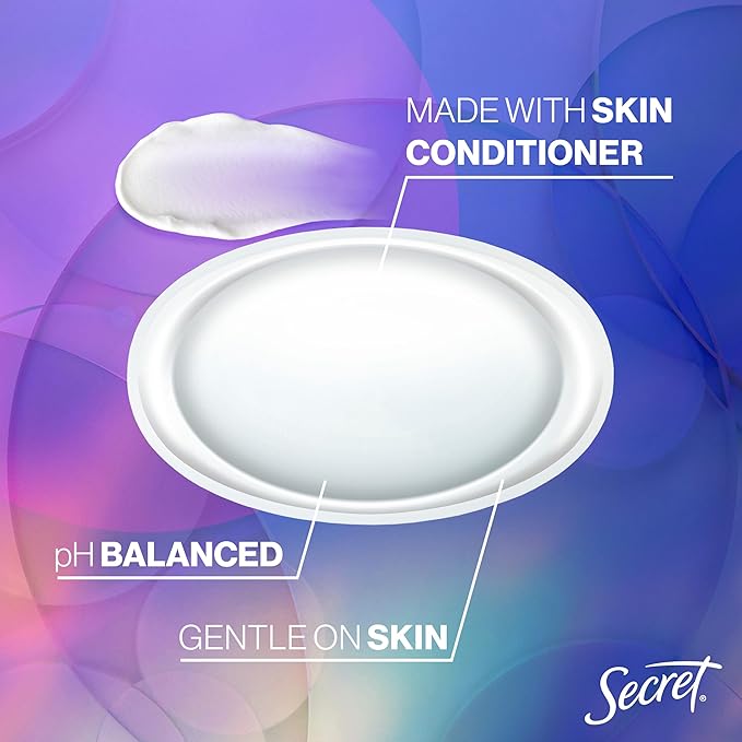 Secret Fresh Antiperspirant Deodorant for Women, 72hr Breathable Sweat & Odor Protection, Instant Freshness & Gentle, PH Balancing Mineral, Invisible Solid, Nurturing Coconut Scent, 2.6 oz (Pack of 3)