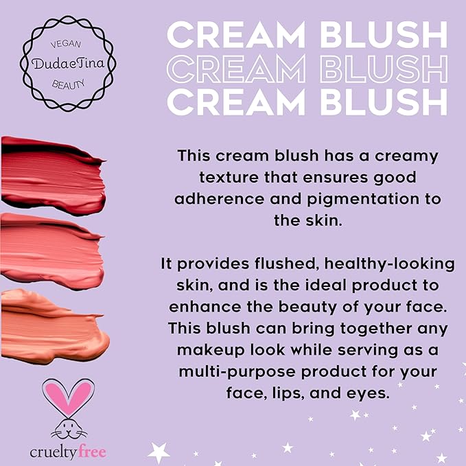 Duda e Tina 3 in 1 Cream Blush, - Peach) 3ml