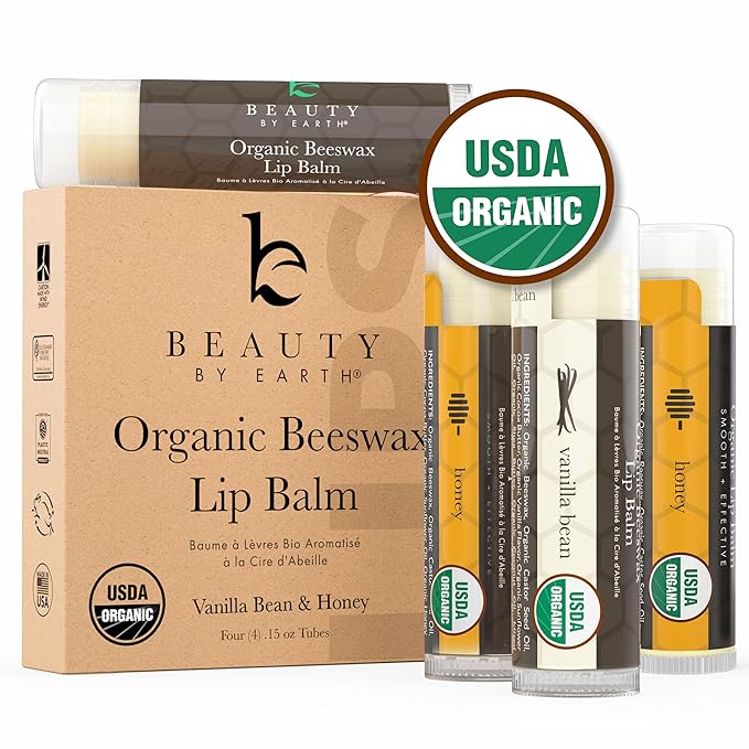 4 Pack Organic Vanilla Bean &