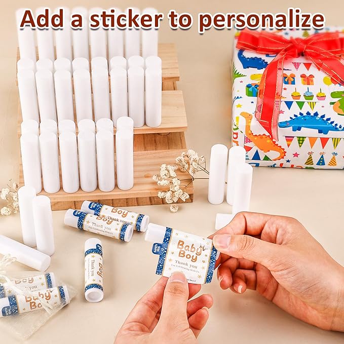 120 Pack Lip Balm Unlabeled, Natural