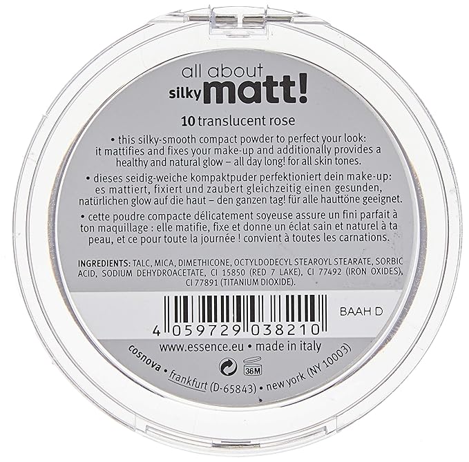 Essence All About Silky Matt! Polvos Compactos Fijadores