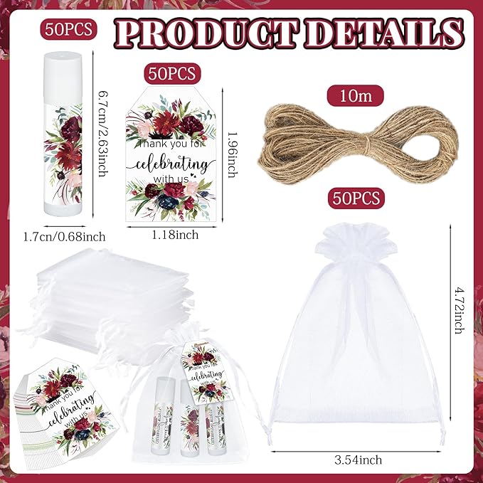 Dunzy 50 Pack Bridal Shower Favors Guests