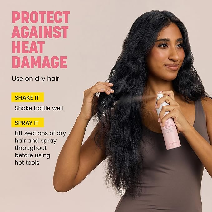 Drybar Hot Toddy Heat Protectant Mist Blanc Scent - Full Size| Lightweight Heat Protectant for Hair protects from Heat & Styling with Curling, Straightening and Styling Irons
