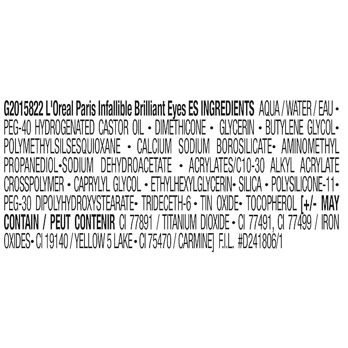 L'Oreal Paris Brilliant Eyes Shimmer Liquid Eye Shadow, Longwearing Lasting Shimmer, Crease Resistant, Flake-Proof, Precision Applicator, Quick Dry, Non-Greasy, Radiant Ruby, 0.1 oz.