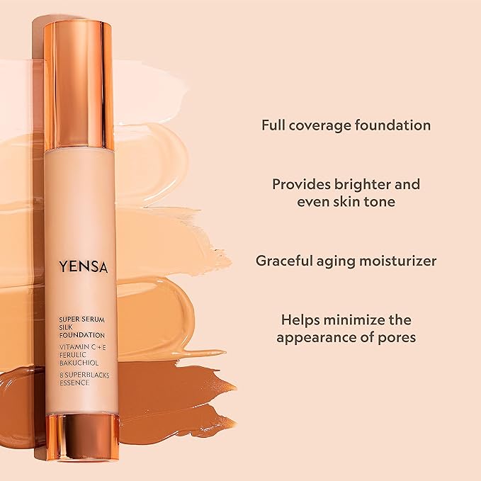 YENSA Super Silk Foundation - Full Coverage, Age-defying fl oz