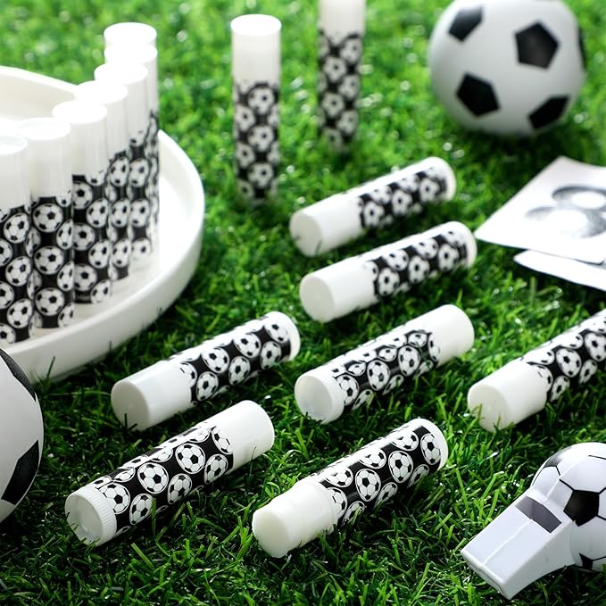 24 Pcs Soccer Lip Balm Soccer Supplies