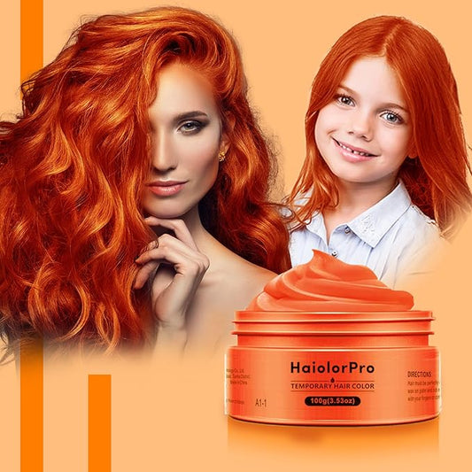 Orange Hair Color Wax, Temporary