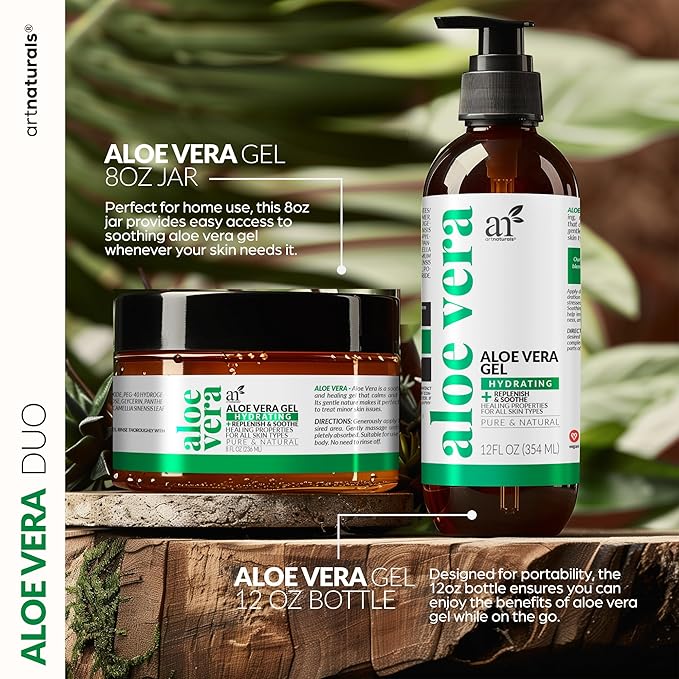 artnaturals Aloe Vera Gel Set - 20oz
