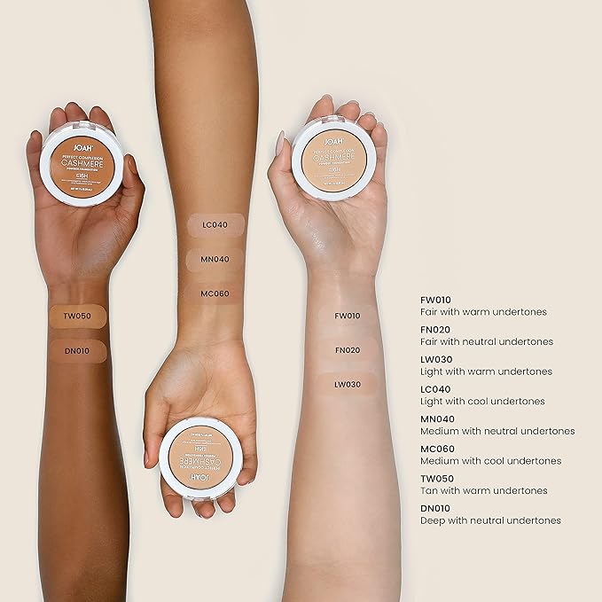 JOAH Beauty Perfect Complexion Cashmere Powder foundation_LC040, Light