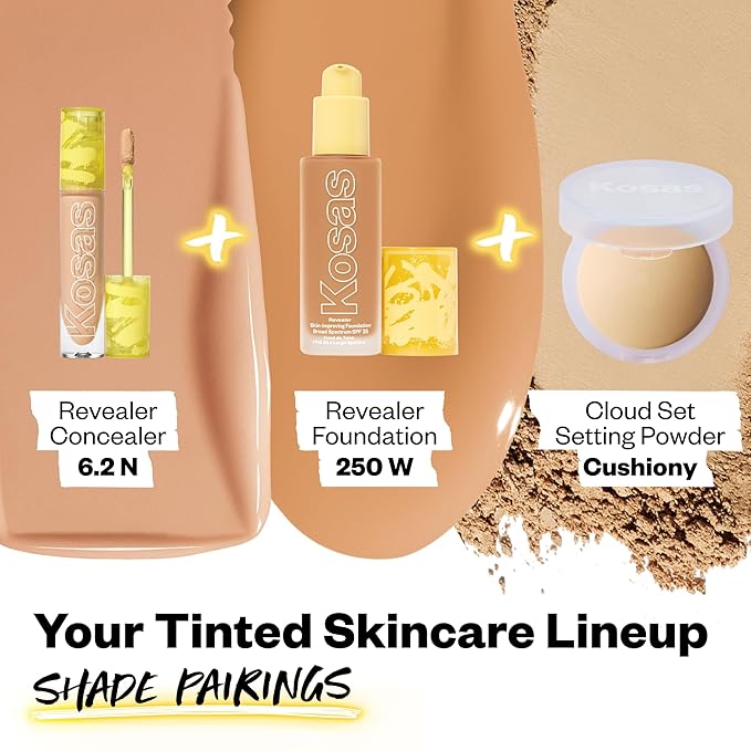 Kosas Revealer Concealer - Medium Coverage Makeup with 6.2 N)