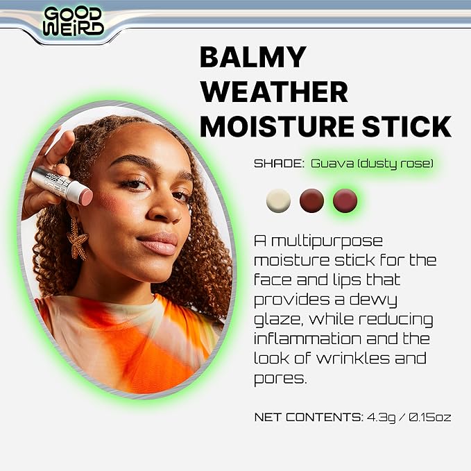 GOOD WEIRD Highlighter: Balmy Weather Blush Stick - (Dusty Rose) 15 oz