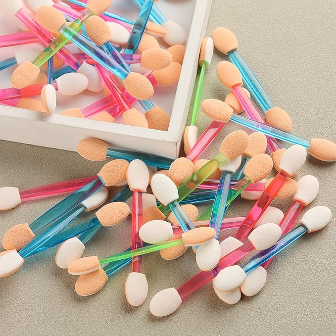 Chrome Nail Powder Applicator Brushes,