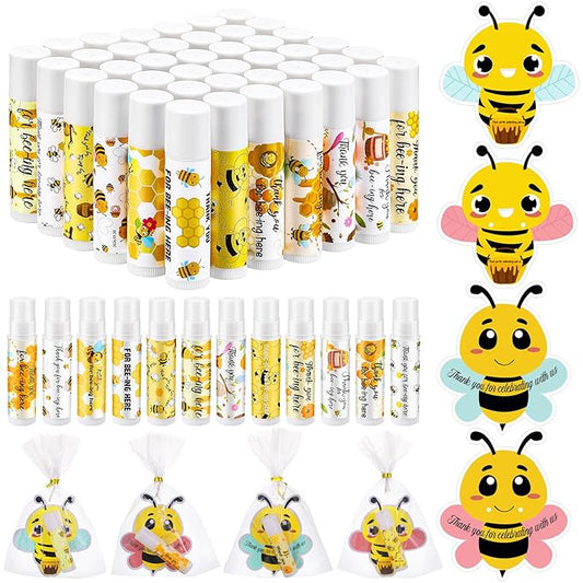 48 Sets Bee Lip Balm Supplies