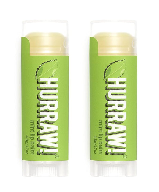 Hurraw! Mint Lip Balm, 2 Pack: Palm