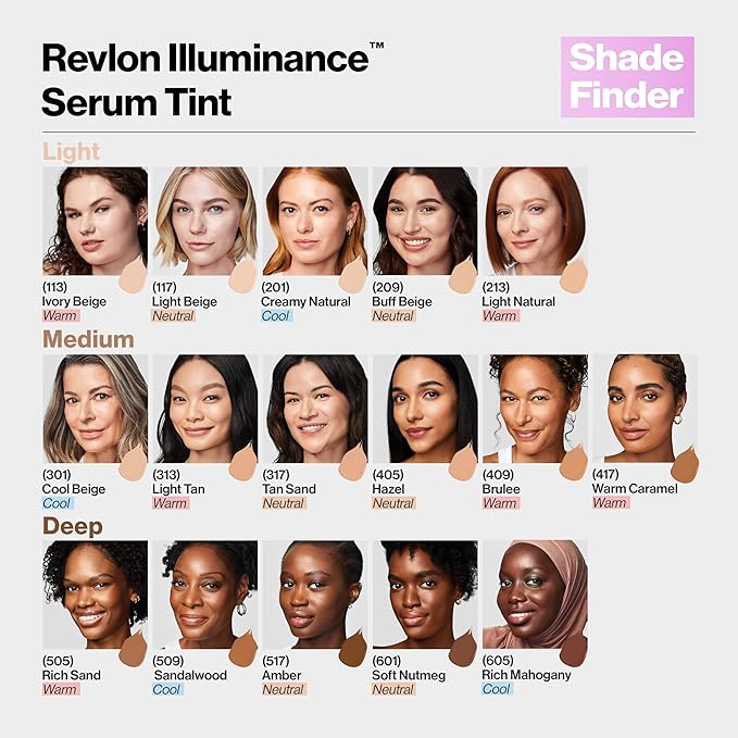 Revlon Illuminance Tinted Serum, Triple Hyaluronic Acid, Evens fl oz.