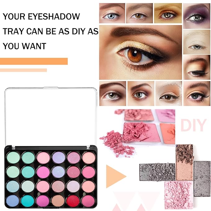 6 Pcs Empty Magnetic Makeup Palette with Clear